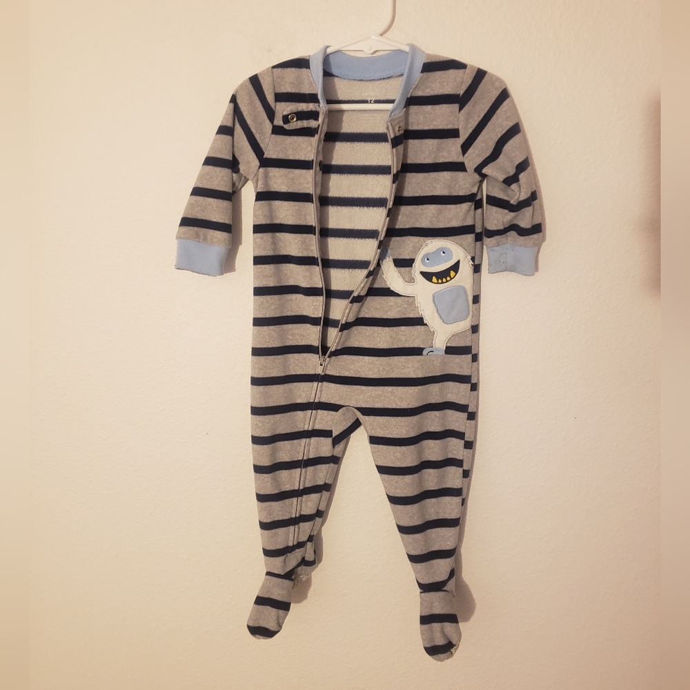 Carter's One Piece Footie PJ'S Sz 12 Month